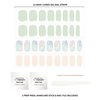 Dashing Diva Glaze Nail Strips - Emerald Marble | Works with Any LED Nail Lamp | Long Lasting, Chip Resistant, Semicured Gel Nail Strips | Contains 34 Salon Quality Nail Wraps, 2 Prep Pad, 1 Nail File