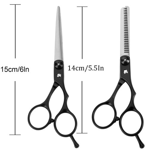 Hair Cutting Scissors Thinning Shears Set, Fcysy Tijeras De Peluqueria Profesional Hair Scissors Kit, 6 Inches Hair Shears Haircut Scissors Hairstylist Scissors Hair Salon Scissors Professional Set