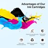 Upsek 63XL Ink Cartridges Combo Pack Replacement for 63 XL Ink Remanufactured for Officejet 3830 4650 4652 4655 5200 5255 Printer (1 Black, 1 Tri-Color)