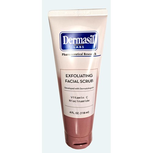Dermasil Labs - Pharmaceutical Research - Exfoliating Facial Scrub Vitamin C & Niacinamide 4fl oz. 118 ml (Set of 2 Pack)