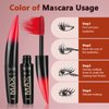 Long Lasting Smudge-Proof Lash Sensational Mascara, FantasyDay 6 Pcs 0.5 Fl Oz Washable Volumizing Lengthening Defining Curling Eyelash Makeup Set - Lift Separates Eye Lashes False Lash Effect Mascara