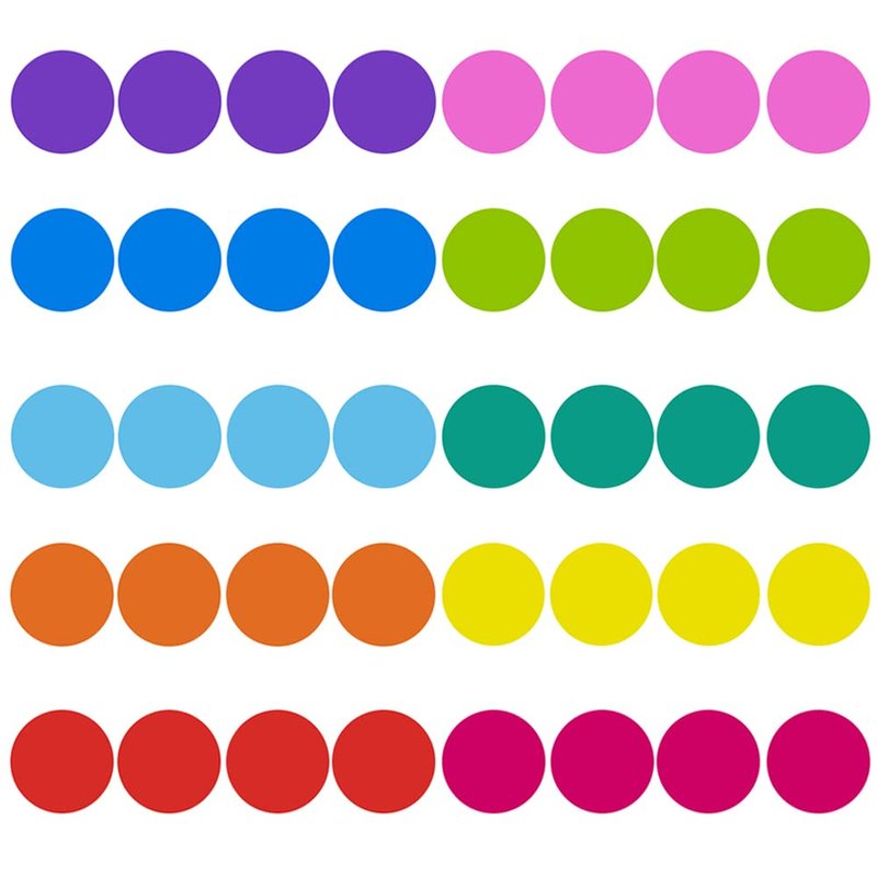 Round Floor Stickers, 10 Colors 60 Pieces 6 Inch Markers Floor Spots ...