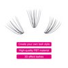 FADLASH Lash Clusters Extensions Individual Lashes Natural Soft 120pcs 10D C Cur Natural Long Black Faux Mink Volume Lash Extensions Reusable Artificial Eyelashes (10D-0.07-C, 8-15mm)