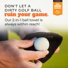 Frogger Amphibian Golf Ball Towel with Dry and Wet Technology | Small Golf Ball Towels For Golf Bags For Men and Women with D Clip | Best Golf Ball Accessories
