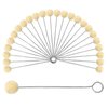 BUTUZE 25 Pcs Wool Daubers Wool Daubers Ball Brush Leather Dye Tool with Metal Handle Wool Daubers for Leather Dyes for DIY Crafts Projects