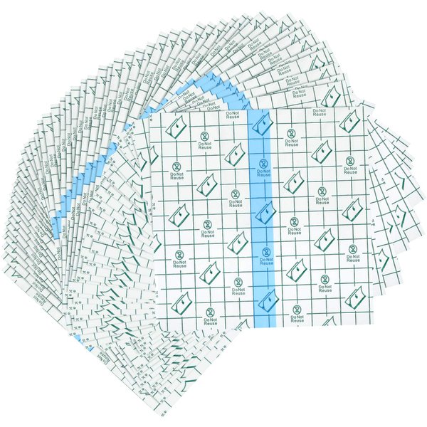72 Pieces Transparent Adhesive Bandage Waterproof Stretch Adhesive Bandage Clear Adhesive Bandages Dressing, 6 x 6 Inches
