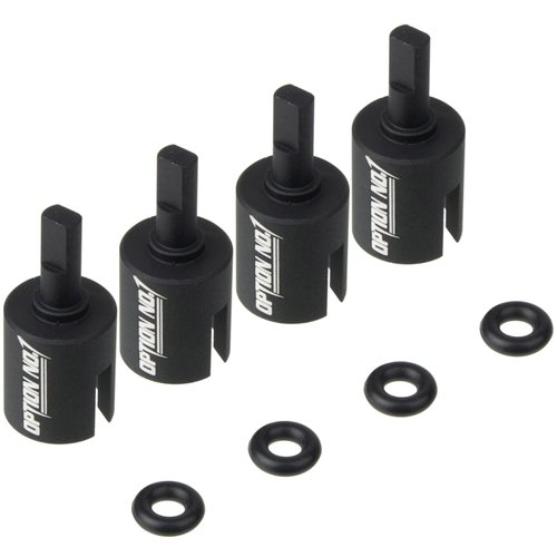 HobbyMarking RC Car Aluminum Gear Box Joint Cup Set for Tamiya TT-01 / TT-01E / TT-02 / TT-02B Chassis 1/10 Drift Car Upgrade Parts #54477