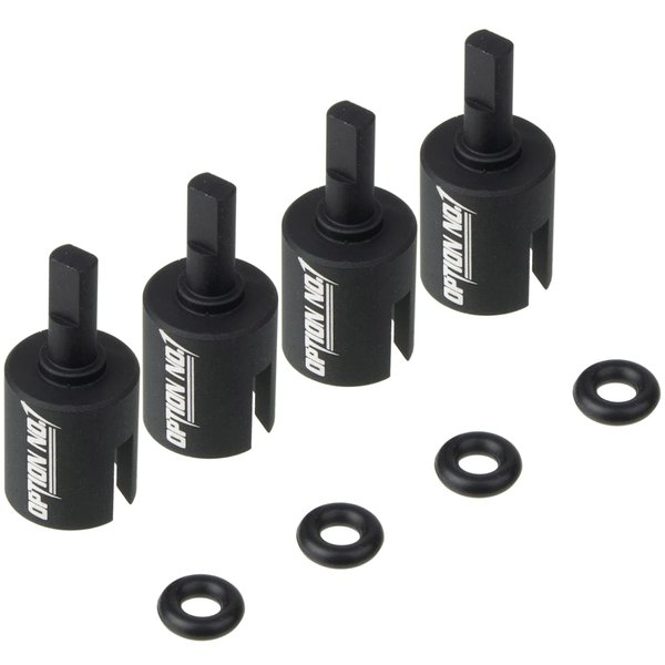 HobbyMarking RC Car Aluminum Gear Box Joint Cup Set for Tamiya TT-01 / TT-01E / TT-02 / TT-02B Chassis 1/10 Drift Car Upgrade Parts #54477