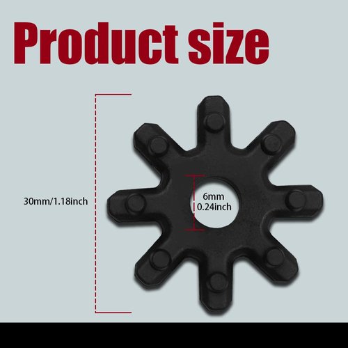 Middrivr 4PCS Steering Column Motor, Flexible Steering Coupler Replacement 563152K000FFF, Automotive Power Steering Coupler Steering Column, Car Accessories Steering Coupling Suitable for Hyundai-Kia