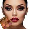 Generic Enhance your beauty with the 9 Colors Makeup Purple Eye-shadow Palette, perfect for beautifying eyes with its waterproof formula and high-density pigments, tone: #1