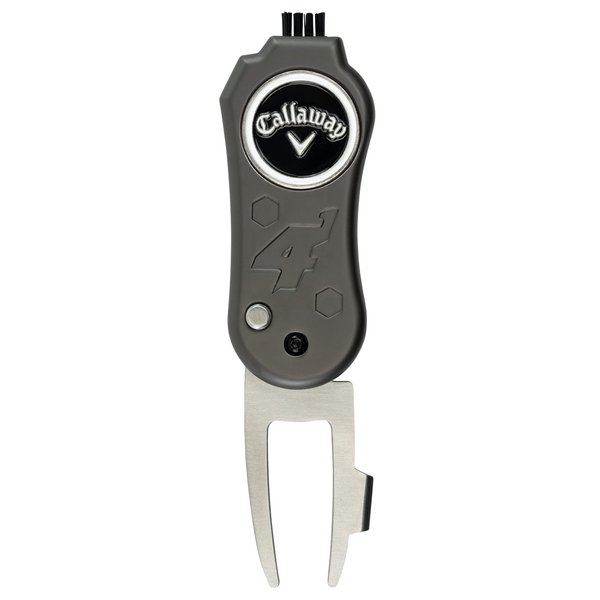 Callaway 4-in-1 Blade Divot Repair Tool - Black Switch Blade 4-Function Golf Divot Tool