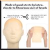 Chunyin 24 Pieces Halloween Bald Caps Makeup Latex Bald Head Wig Cap Set Bald Hat Cosplay Black Mesh Weaving Hair Net for Adults Makeup Party Theme Costume Accessories