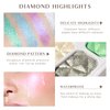 HOSAILY 8 Colors Face Highlighter Makeup Palette Diamond Glitter iluminadores de maquillaje, Intense-Color Chameleon Eyeshadow Rainbow Shimmer Highlighter Metallic Contour Bronzer Palette