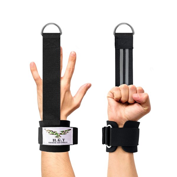 H.G.T Wrist Straps for Weight Lifting - Weight Lifting - Wrist Wraps Weightlifting - Weightlifting Straps - Weight Lifting Wrist Wraps - Gym Wrist Straps - Gym Wrap - Gym Hand Wraps - Joint Protector