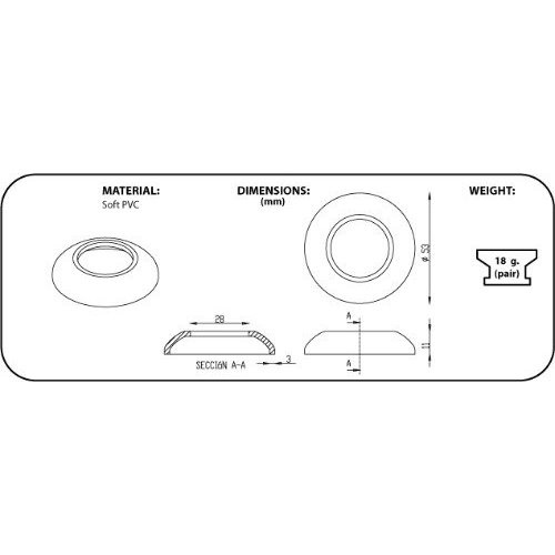 Kayak Paddle Drip Rings (Pair)