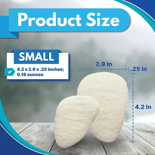 Metatarsal Pads, Metatarsal Foot Pads for Pain Relief, Mortons Neuroma Pads Felt - Small,1/4 - (Pack of 6 Pairs) - Hapad