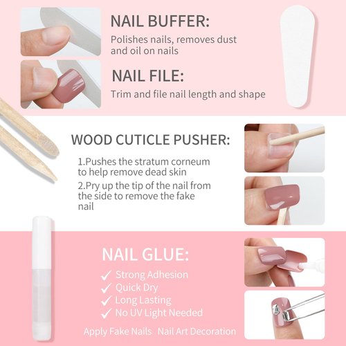 SKYCLOUD Cat Eyes Press On Nails, Medium Coffin Fake Nails Tips Full Cover With Natural Soft Gel,24 Pcs Nail Kit Cover Artificial Glossy Stick On Reusable False Nails for Women (Dark Purple) SK0721