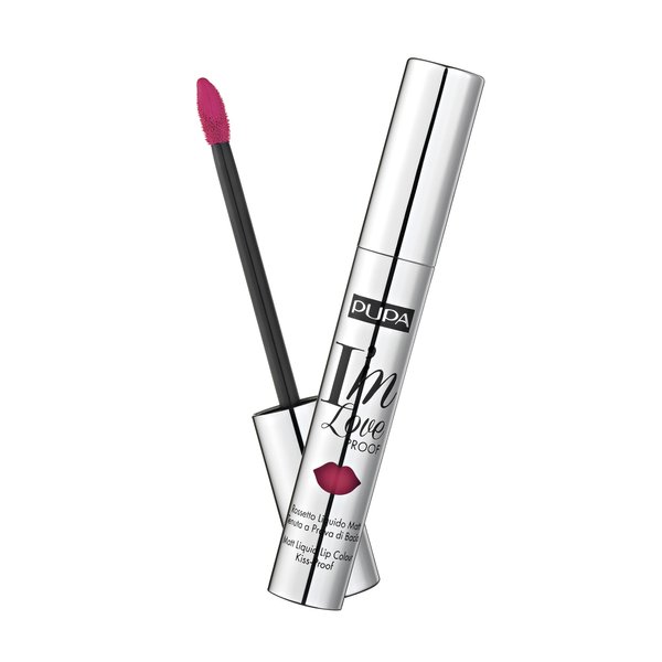 Pupa Milano I Am Love Proof Matt Liquid Lip Color - Gives Super-Intense Colour - Offers A Matte, Velvety Effect - Ultra-Comfortable Texture Adheres Perfectly To Lips - 008 Flamingo Fuchsia - 0.09 OZ