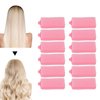 Foam Sponge Hair Rollers,12pc Soft Sleeping Hair Curlers Flexible Hair Styling Curlers Sponge Curlers Professional Home Salon Portable Soft Hair Curler Tool for Hair Styling (Pink)
