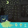 Glow in The Dark Stars for Ceiling - 205PCS Stars & 1 Moon for Kids Bedroom, Baby Room Nursery - Safe, Removable & Reusable