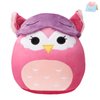 BSTAOFY Cute Owl Soft Plush Pillow with Removable Eye Mask Squishy Owl Stuffed Animal Cushion Hugging Stretchy Nap Pillow Christmas Holiday Valentines Birthday Gifts for Toddlers Kids, 12’’