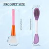 Face Mask Applicator and Pore Polishing Wand,2 Pcs Silicone Face Mask Brush Reusable Facial Brushes Applicator for Applying Skin Care Products Skincare Supplies Tool for Face Mask Eye Mask Body Lotion