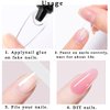 Nail Glue, Super Nail Glue for Acrylic Nails, Professional Nail Glue For Nail Tips for Press On Nails Long Lasting Acrylic Nail Glue For Nail Tips Pegamento Para Uñas Acrilicas Nails Glue 0.18OZ 2 Pcs
