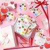 Moinchore 72 Pcs Valentines Day Gifts Includes 24 Valentine's Day Cards 24 Watercolor Paint 24 Seal Bags Funny Exchange Gifts Valentines Party Favors(Round)
