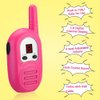 3 Pack Kid Walkie Talkies, 2 Miles Transmission Rechargeable Walkie Talkies for Kids with Lanyards for Outdoor Adventure, Best Gift for Boys and Girls(Not Include Rechargeable Batteries)
