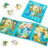 Dinosaur Magnetic Puzzle for Kids Ages 3-5, 75 pcs Magnetic Travel Puzzles Games for Toddlers 3-8 Year Old Car Plane Road Trip Activities 3 in 1 Toys Gift for Boys