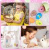 80+ Pieces Easter Egg Tattoos for Kids, 10 Sheets Easter Bunny Egg Tattoo Stickers for Easter Party Decorations Favors Supplies
