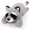 Bekrgwiy Raccoon Plush,17in Raccoon Stuffed Animal,Weighted Stuffed Animals,Raccoon Plushie Doll Toy for Kids Boys Girls,Gift for Birthday Halloween Christmas