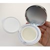 15g 0.5oz Empty Luxurious White Silver Edge Make-up Powder Container Air Cushion Puff Case with Sponge Powder Puff and Extra Inner Container Foundation BB Cream Box