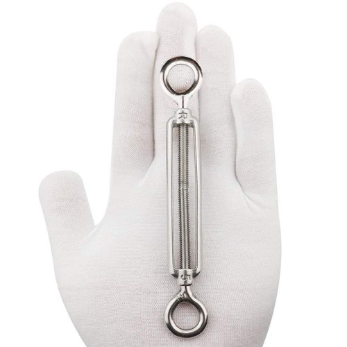 TooTaci 10 Pack M5 Turnbuckle Eye and Eye, 304 Stainless Steel Turnbuckle Wire Tensioner, Adjustable Turnbuckles for Cables Wire, Cable Tightener for Tension, Garden Trellis, Cable Railing
