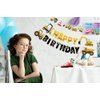 3 Packs Construction Happy Birthday Banner and Vehicle Truck Garland, Construction Party Supplies Decoration Set for Birthday Party, Baby Show
