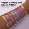 Kyannkara Body Glitter Gel,Face Hair Nails Eye Glitter Makeup, Sequins Shimmer Liquid Eyeshadow Long Lasting Sparkling,Festival Art Party Halloween Glitter Gel（L06）