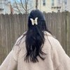 ATODEN Butterfly Hair Clips Butterfly Clips Hair Claw Clips for Girls 2.6'' Hair Clips for Women 4Pcs Claw Clip Matte Hair Claws Butterflies Accessories Hair Clamps Jaw Clips for Thin and Medium Hair