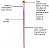Creative Inspirations Dura-HandleArtist Paint Brushes Short Solid Resin Handle Resists Chips & Cracks - Round [Set of 5]