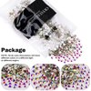 Novani Rhinestones 1440pcs SS20 Glass Rhinestones Crystal Flatback Gemstones for Crafts Nails Makeup Bags and Shoes Decoration（SS20, Crystal AB）