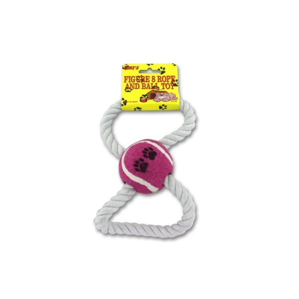 Figure-eight Rope And Ball Dog Toy