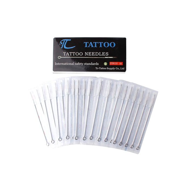 TC 50PCS Tattoo Needles 11RL-TC 50Pcs Professional Tattoo Needles 11 Round Liner for Tattoo Gun, Tattoo Supplies, Tattoo kits