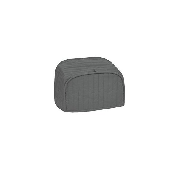 Ritz Premium Universal Two Slice Toaster Cover, 11.25" x 5.75" x 7", Polyester and Cotton Quilted, Fingerprint Protector, Super Soft Appliance Cover And Dust Cover, Graphite