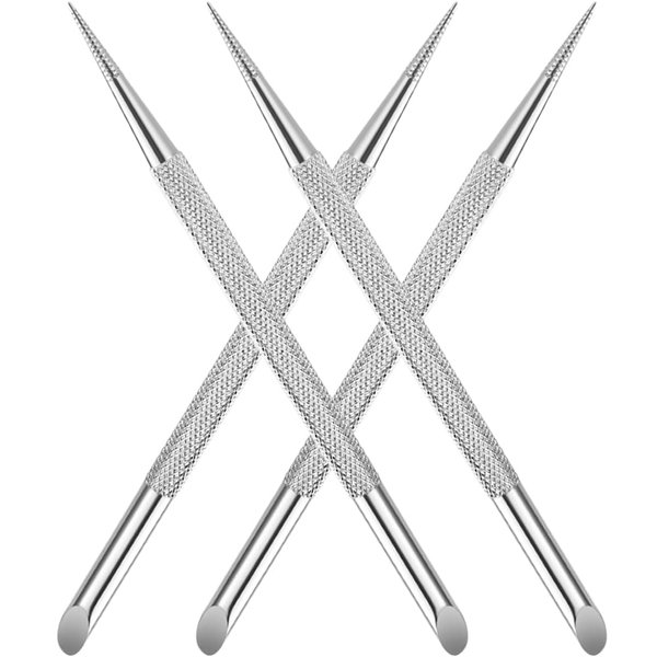 Beavorty 4pcs Nail Art Pusher Metal Nail Sticks Diy Nail Art Tool Pedicure Tools Cuticle Trimmer Cuticle Peeler Nail Cleaner Valid Nail Cuticle Pusher Stick Manicure Stainless Steel
