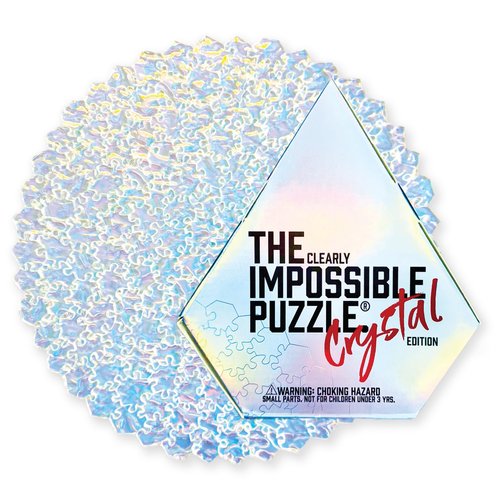 CM Originals The Clearly Impossible Puzzle 100, 200, 500, 1000 Pieces Hard Puzzle for Adults Cool Difficult Puzzles Clear Hardest Puzzle - Difficult Funny Puzzle for Adults (Crystal Edition)