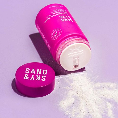 Sand & Sky Australian Glow Berries Enzyme Powder Polish Face Peel. Enzyme Exfoliator, Facial Cleanser and Exfoliating Face Wash Skin Care.