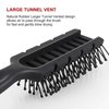 Vent Hair Brush, 11 Row Vented Hairbrush for Men and Women, Vent Brushes With Ball Tipped Bristles for Wet Short Curly Straight Hair Blow Drying Quickly(Black)