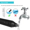 Qisebin Upgraded Nose and Ear Hair Trimmer, Professional Painless Nose Hair Remover for Men and Women, Electric High-speed Rotating Waterproof Stainless Steel Nose Hair Trimmer,Black