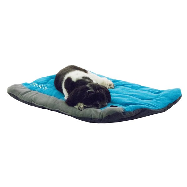 Helios Combat-Terrain Outdoor Cordura-Nyco Travel Folding Dog Bed, Medium, Blue, Grey