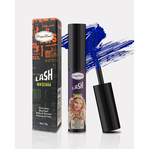 Waterproof Blue Mascara Volume and Length,Long Lasting Non Clumping Curling Voluminous Colored Mascara for Eyelashes, Colorful Volumizing Tubing Mascara for Women Eye Makeup Cosplay Party-05