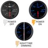 GlowShift Black 7 Color 60 PSI Turbo Boost Gauge Kit - Includes Mechanical Hose & Fittings - Black Dial - Clear Lens - for Diesel Trucks - 2-1/16" 52mm